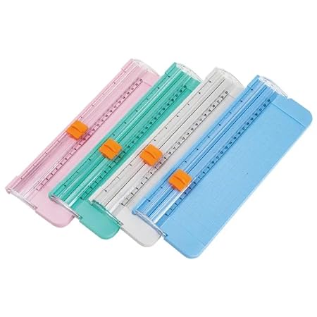 Manual Paper Cutter A4 Paper Trimmer with Sliding Track Cuter Paper Multicolour (Pack of 1)