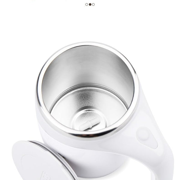 Self Stirring Coffee Mug Spinning Home Office Travel Mixer Cup Auto Magnetic Mug Mixer Automatic Mixing Coffee Cup Self Mixing Stainless Steel Cup for Coffee