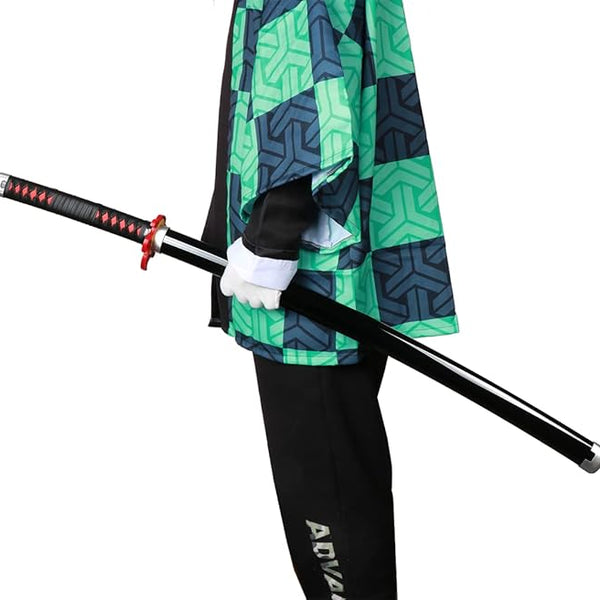 Bamboo Demon Slayer Sword Cosplay, Katana Sword