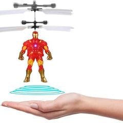 Sensor Super Hero Flying Helicopter Toy for Kids – Hand Controlled Indoor Flying Toy