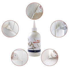 Tiles Gap Filler Waterproof Crack Gap Filler Agent For Diy Home Sink Grouts Repair Filler Tube Paste For Kitchen, Bathroom Crawling Kids Universal Metal Plastic Weld Repair Glue (WHITE, 280ML)