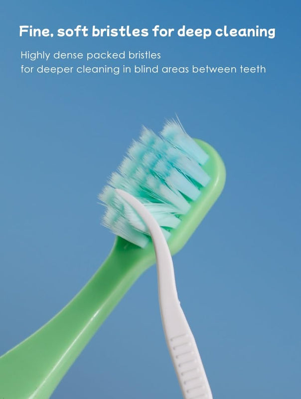 Kids Toothbrush Cute Tooth Brush, Pack of 3 Pcs, PBT Soft Bristles Toothbrush for 3-6 Years Old Children, Manual Toothbrush for Kids (Multicolor)