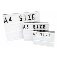 Cinema Light Box with LED Lights | DIY Message Board with Letters & Symbols | Cinematic Light Up Letter Box for Home Decor, Shop Advertising, Parties & Gifts| Boys Girls Valentine Gifts