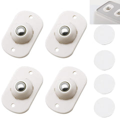 4 Pcs Self Adhesive Mini Swivel Casters Wheels,Universal Wheels at The Bottom of The Storage Box