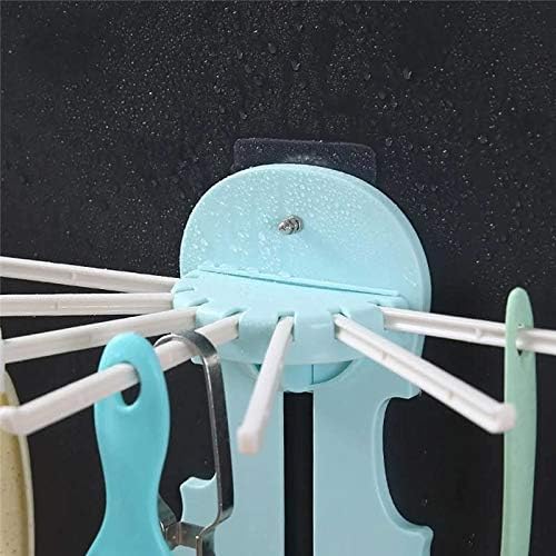 7 in 1 Wall Hanger Multifunction for Bathroom & Kitchen Wall Mounted Pull-Out Hanger Rack Without Punching Hooks Up for Home, 7 Adjustable Stick for Hanging Accessories