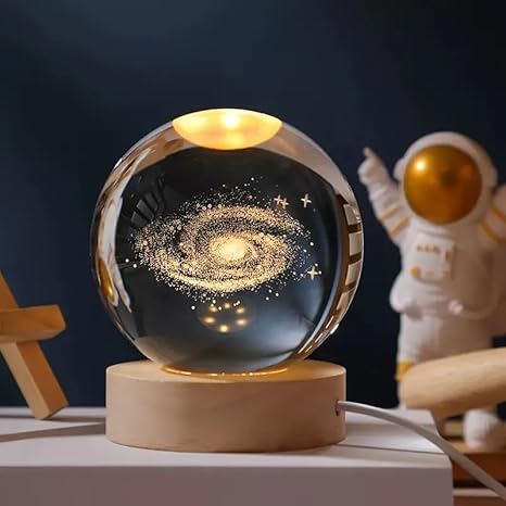 3D Crystal Galaxy Lamp