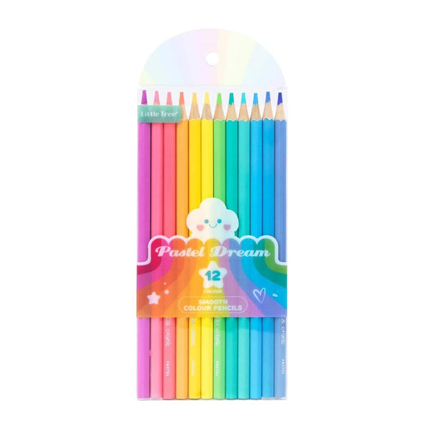 Quirky Premium Pastel Dream Theme Color Pencils | Set Of Multiple Shades | Attractive Colors For Kids & Girls | Fine Tip | Strong Nib | Ideal For Kids Return Gifts (Set of 12 Shades)