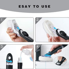 Multipurpose Cleaning Brush, Utensil & Dish Scrubber with Soap Dispenser, Soap Dispensing Dish Brush Set, Kitchen Cleaning Scrub, Design,Durable & Smooth Body Sink Dish Washing