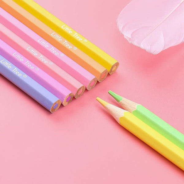 Quirky Premium Pastel Dream Theme Color Pencils | Set Of Multiple Shades | Attractive Colors For Kids & Girls | Fine Tip | Strong Nib | Ideal For Kids Return Gifts (Set of 12 Shades)