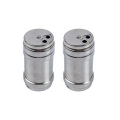 Stainless Steel Salt & Pepper | Silver Condiment Jar for Dining Table | Used as Namak Dispenser for Home, Kitchen and Restaurant | Make Serving Easy