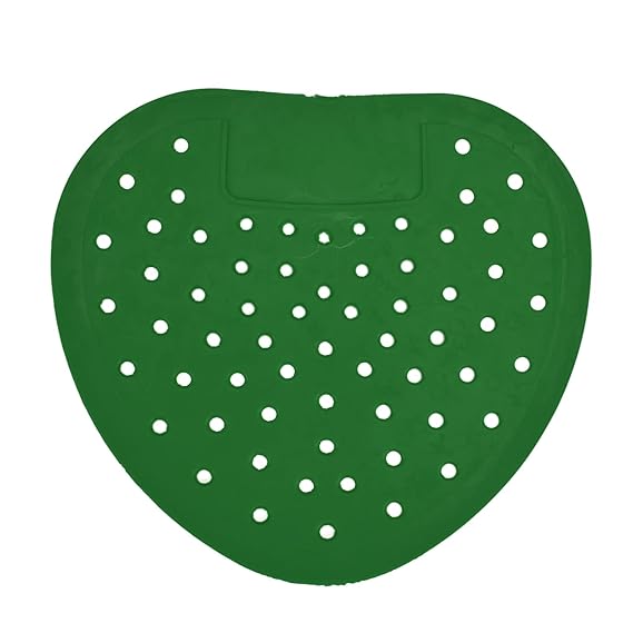 Anti Splash Urinal Screen Deodorizer, Anti Splash and Anti Clogging Urinal Mats Easy to Use for Bathrooms for Restaurants for Restrooms(Big Hole Green)