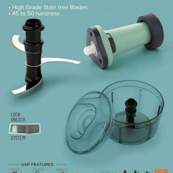 Mini Vegetable Push Chopper 800ml