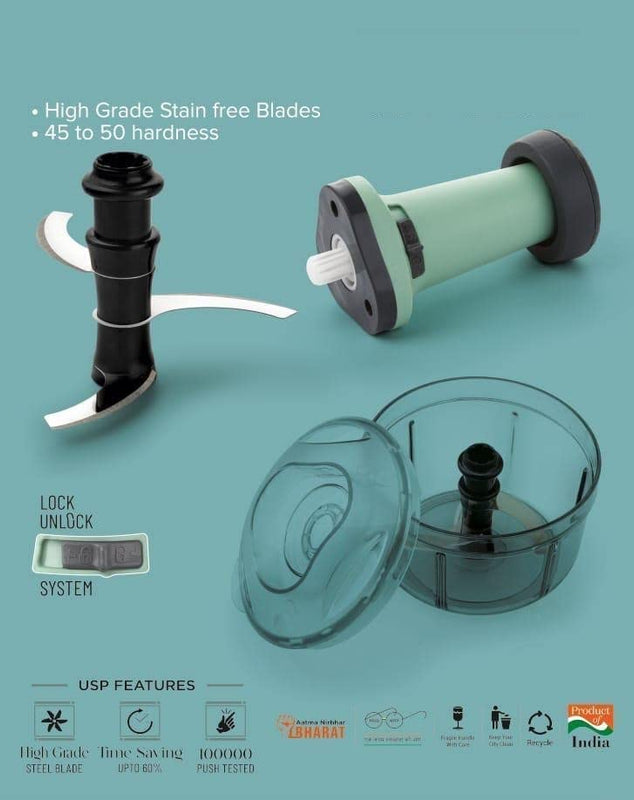Mini Vegetable Push Chopper 800ml