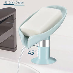 2 Pack Soap Holder Bar Soap Holder Self Draining Soap Dish with Suction Cup Soap Dish for Bathroom Kitchen Sink Shower Bathroom