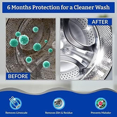 Washing Machine Cleaner with Activated Charcoal, Deep Cleaning, Premium Washing Machine Cleaner liquid Quick Descaler for Scale Remover Cleaning of Tub Drum Front & Top Load Machine