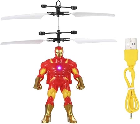 Sensor Super Hero Flying Helicopter Toy for Kids – Hand Controlled Indoor Flying Toy