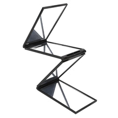 4-Way Self Haircut Mirror 360° Portable Foldable Mirror for Braiding, Hair Cutting, Styling & Grooming Back of Head Makeup Mirror with Adjustable Panels for Home or Salon Use