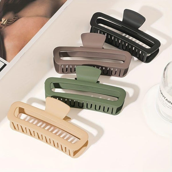Large Hair Claw Clip In Pastel Colors,Hair Accessories Matte Hair Clips for Women Girls Korean style Hair Clutcher For Thick/Thin Hair Strong Hold Barrette Jumbo Hair Clips