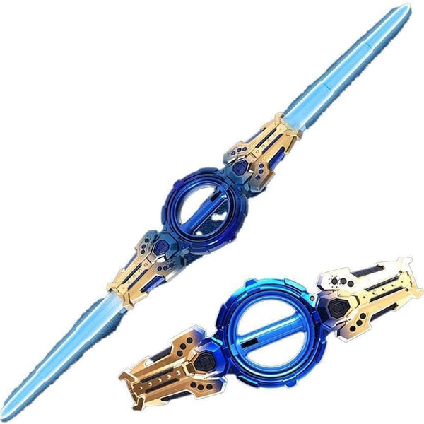 Fire Spin Sword Double-Edged LightsaFire Spin Sword Double-Edged Lightsaber Toy with 7-Color LED Lights & Sound, Role-Play for Kids Battles 360° Rotatingber Toy with 7-Color LED Lights & Sound, Role-Play for Kids Battles 360° Rotating