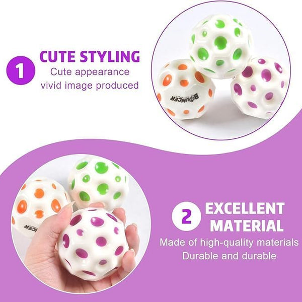 Moon Ball | Easy to Grip and Catch.(White) 1 Qty Random Color