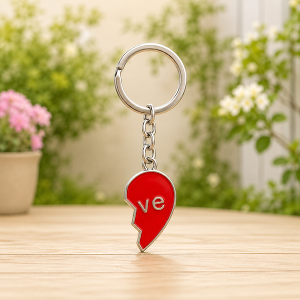 Magnetic Heart Couple Keychain