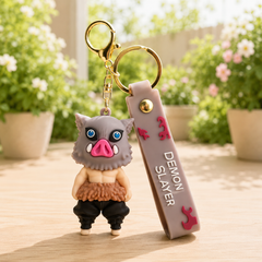 Demon Slayer Figure Silicone Keychain