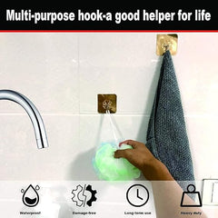 5 PCS Wall Hooks for Hanging Strong,Adhesive Hooks for Wall Heavy Duty,self Adhesive Hook, Wall hangings, Kitchen Accessories Items, Clothes Hanging, Sticky Photo