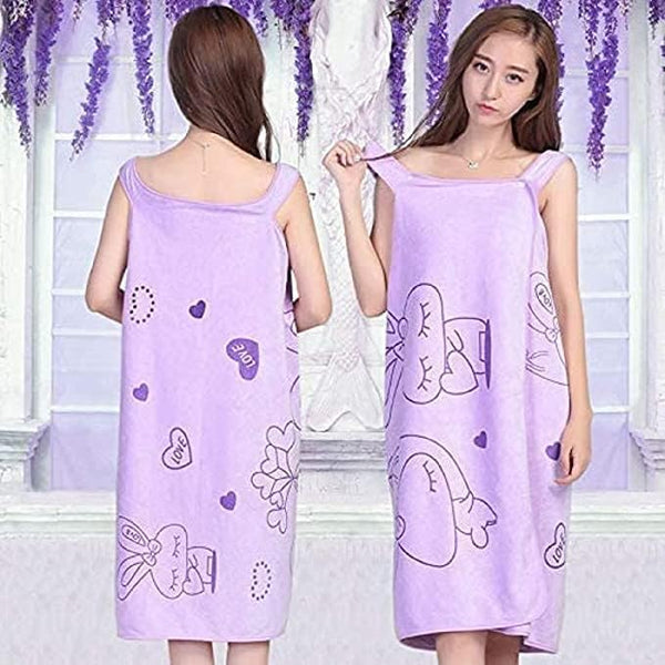 Microfiber Bathrobe/Bath Towel/Magic Towel/Beach Dress/Beach and Spa Bathrobe for Girls & Women
