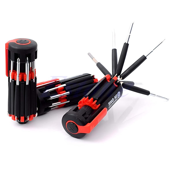 8 in 1 Multi-Function Screwdriver Kit with LED Portable Torch