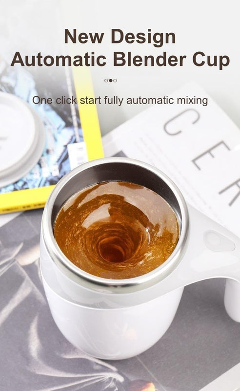 Self Stirring Coffee Mug Spinning Home Office Travel Mixer Cup Auto Magnetic Mug Mixer Automatic Mixing Coffee Cup Self Mixing Stainless Steel Cup for Coffee