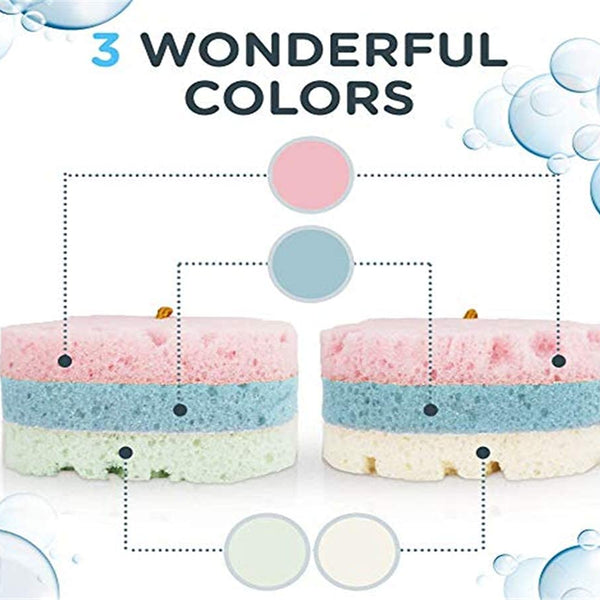 Soft Bath Sponge Shower Sponge Soothing Body Sponge for For Cleansing & Massage Extra Large & Fast Drying