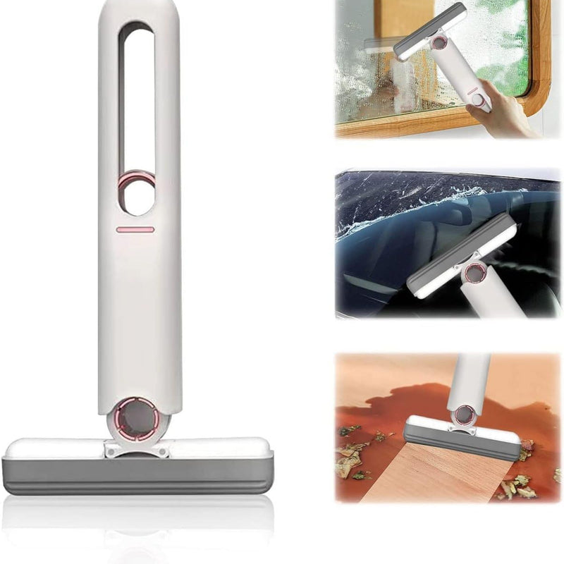 Portable Self-Squeeze Mini Folding Mop for Car Window Cleaner Mini Sponge Mop Window Glass Cleaning Mop Mini Lazy Hand Wash-Free Strong Mop