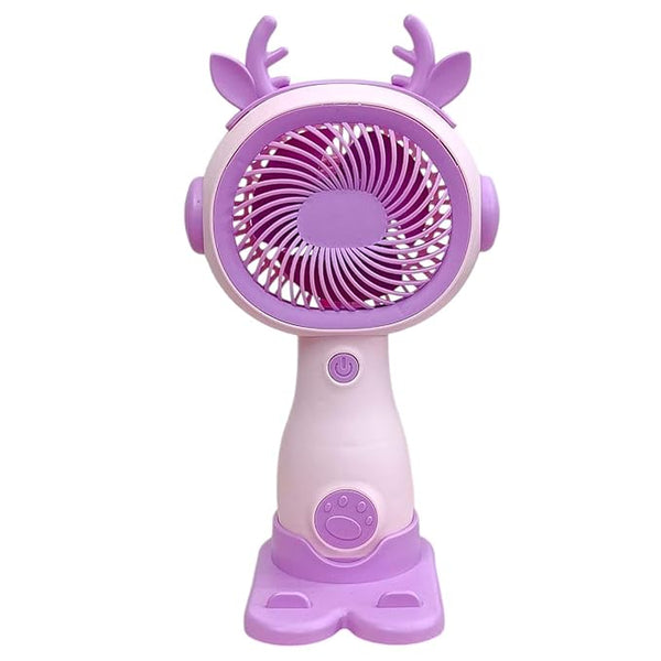 Rechargable Hand-Fan (Pack Of 1) | USB Charging Hand-Fan | Protable Summer Cooling fan For School Office And Travel | Indoor, Outdoor Handheld/Fan