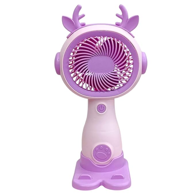 Rechargable Hand-Fan (Pack Of 1) | USB Charging Hand-Fan | Protable Summer Cooling fan For School Office And Travel | Indoor, Outdoor Handheld/Fan