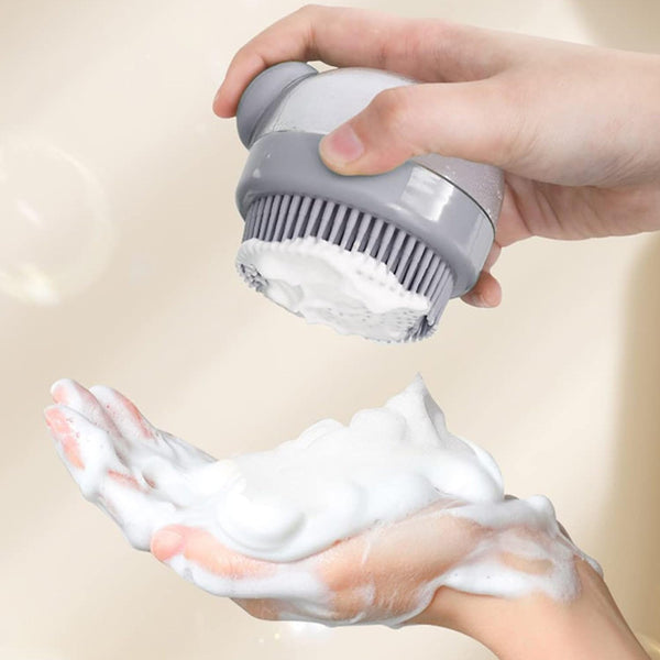 Head Scalp Massager Shampoo Brush | Gentle Silicone Hair Scalp Scrubber for Relaxing Massage | Dandruff Removal Shampoo Lathering, Hair Care, Spa, Shower, and Stress Relief