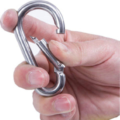 Stainless Steel Snap Hook � Heavy Duty Safety Lock Cable Attachment | SnapHooks for Weight-Lifting, Mountain Climbing, Gym and Home
