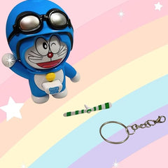 Doraemon Face Changing Keychain 3D Cartoon Character ABS Toy Key Holder Unisex Keychain for Bags, Cars & Gifts Cute Action Figure for Kids & Adults.