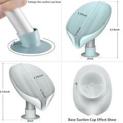 2 Pack Soap Holder Bar Soap Holder Self Draining Soap Dish with Suction Cup Soap Dish for Bathroom Kitchen Sink Shower Bathroom