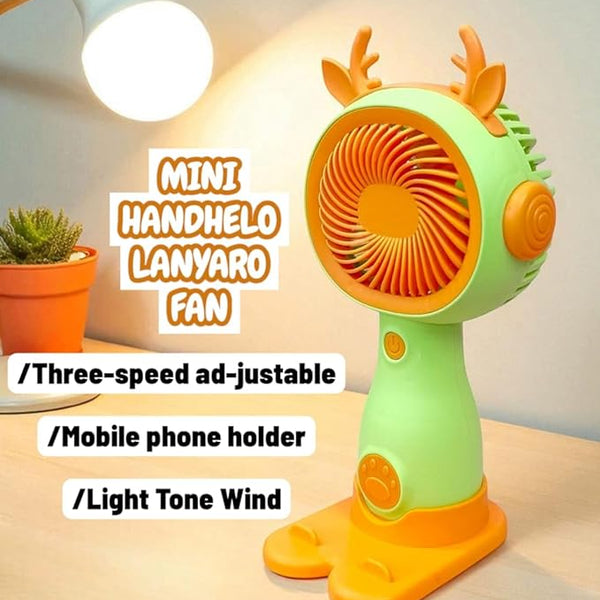 Rechargable Hand-Fan (Pack Of 1) | USB Charging Hand-Fan | Protable Summer Cooling fan For School Office And Travel | Indoor, Outdoor Handheld/Fan