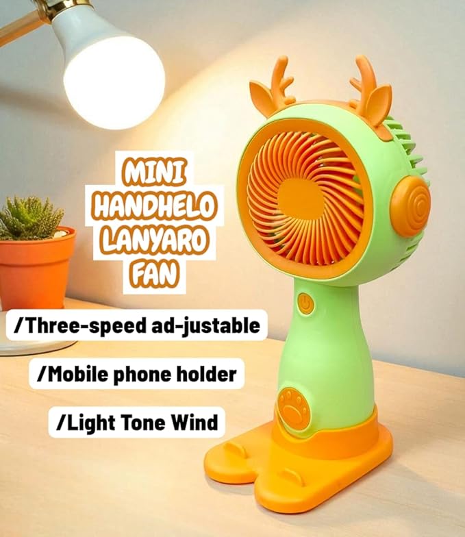 Rechargable Hand-Fan (Pack Of 1) | USB Charging Hand-Fan | Protable Summer Cooling fan For School Office And Travel | Indoor, Outdoor Handheld/Fan