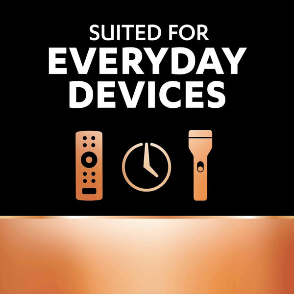 Duracell Alkaline AAA Battery, Pack of 10, Everyday Devices, Clock, Toy, Remote