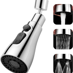 Tap Extender for Kitchen Sink – 360° Rotating Faucet Attachment, Splash-Proof, Water-Saving, Easy Installation, Universal Fit Nozzle for Washings (360° Rotating Faucet)