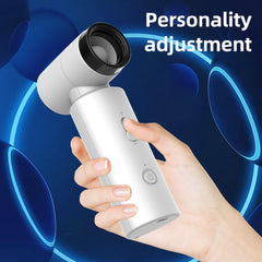 High Speed Mini Fan 80000RPM Turbo Cooling 4500mAh Rechargeable Jet Air-Flow Personal Fan with 3 Nozzles for Travel, Hair Drying, Inflating Balloons
