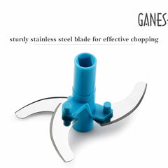 GANESH Wonder Kitchen Dori Handy Vegetable and Fruit Manual Onion Dry Fruit Salad Maker Vegetable Quick String Chopper Machine, Cutter – 3 Stainless Steel Blades (470 ml)