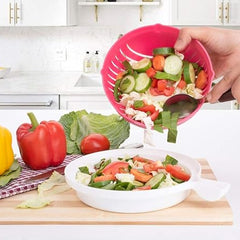 Multipurpose Salad Cutter Bowl Easy to 60 Seconds Salad Maker Kitchen Tools Salad Chopper