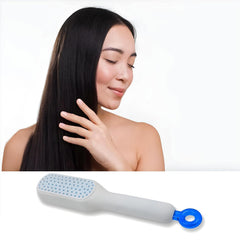 Self-Cleaning Massage Comb Self-Cleaning Hairbrush, Massage Comb with Box for All Hair Types, One Pull Cleaning Tool for Combing & Shaping, Easy to Use for Men and Women, Ideal for Home & Travel