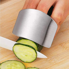 2 PCs Finger Guard For Cutting Kitchen Tool Finger Guard Stainless Steel Finger Protector Avoid Hurting When Slicing and Dicing Kitchen Safe Chop Cut Tool