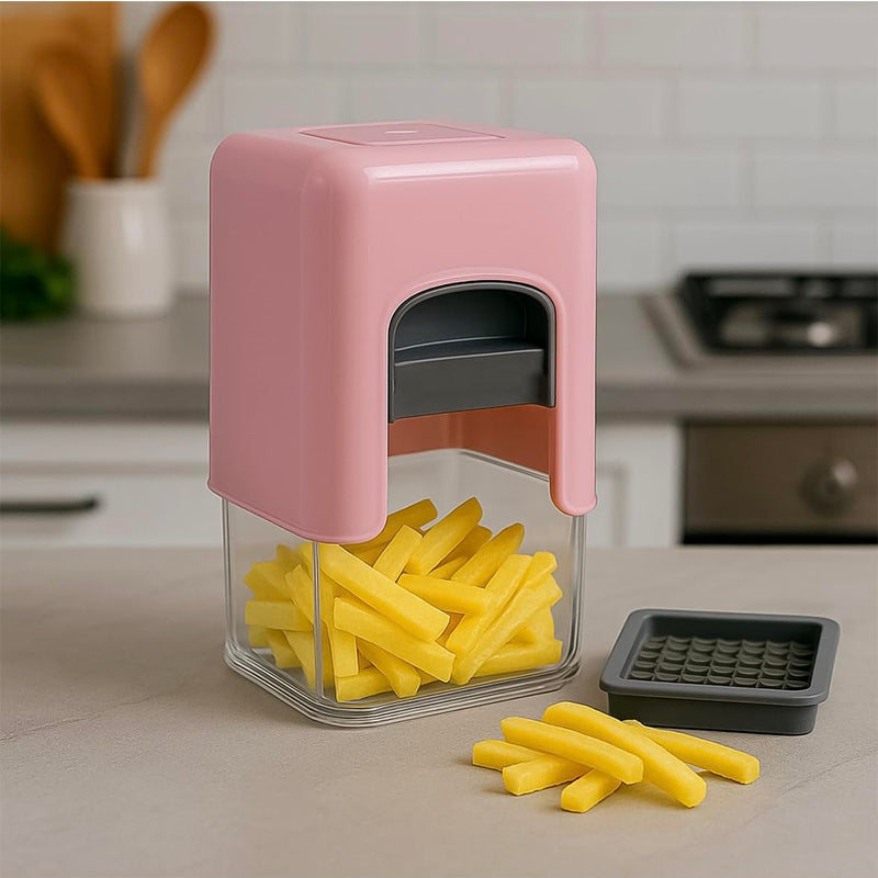 Apex Heavy Duty Potato Chipser & Vegetable Chopper with Dual Blade Set