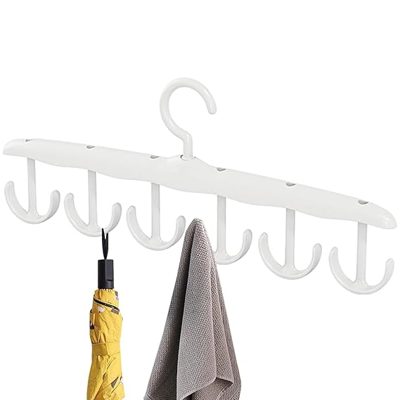 Top Hanger, 12-Hook Space Saving Hanger, Capacity Rotatable Wood Space Saving Hanger Closet Organizers and Storage for Dorm & Apartment for Tank Top