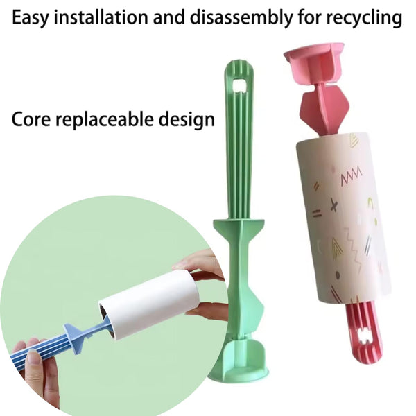 Portable Lint Remover Roller 1Pc Pet Hair, Dust, Dirt, Dandruff Removal for Clothes, Carpets, Furniture, Sofa | Reusable Lint Roller Cleaning Brush